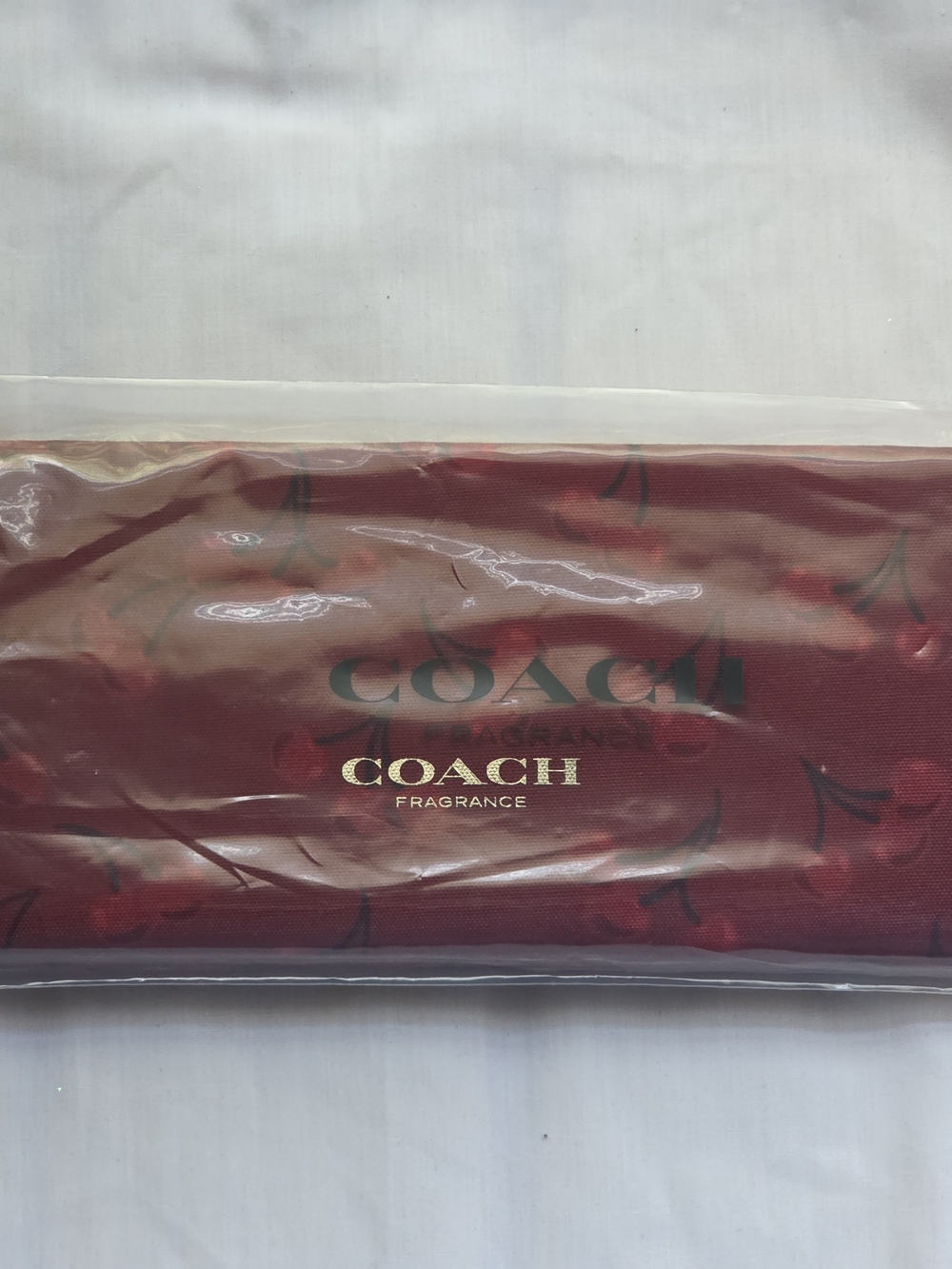 COACH Red Cherry Cosmetic Pouch